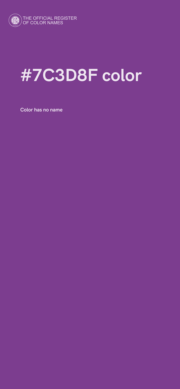 #7C3D8F color image