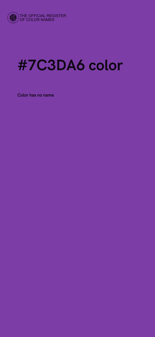#7C3DA6 color image