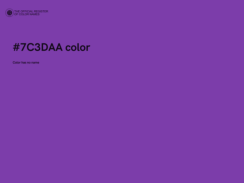 #7C3DAA color image