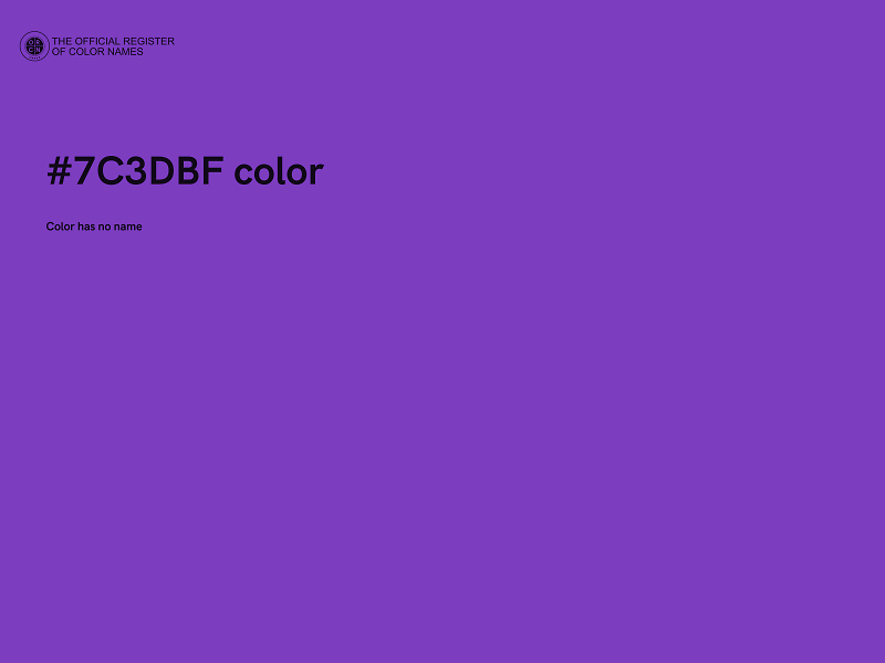 #7C3DBF color image