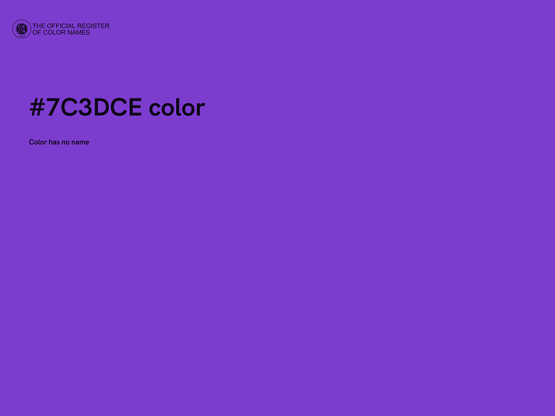 #7C3DCE color image