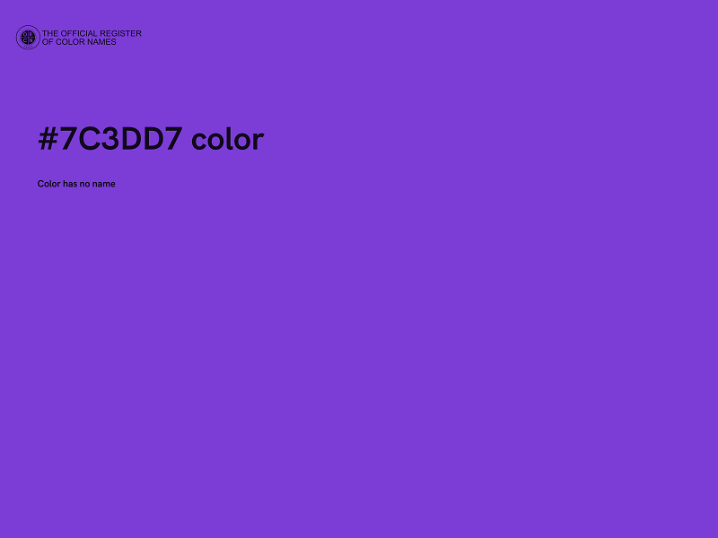 #7C3DD7 color image