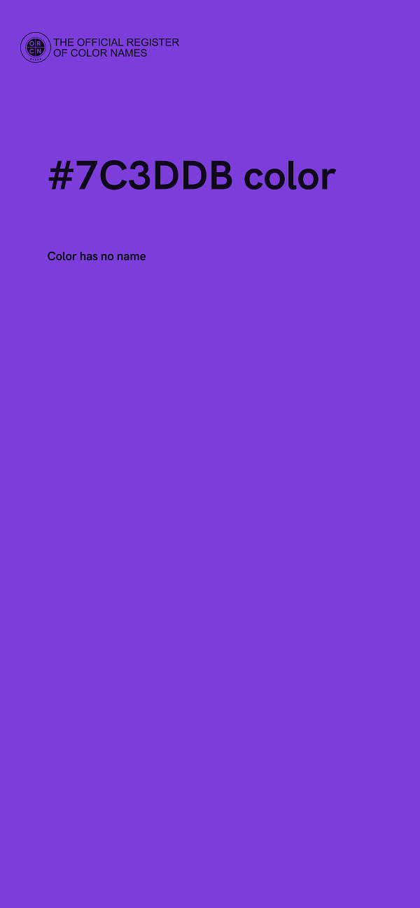 #7C3DDB color image