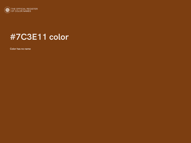 #7C3E11 color image