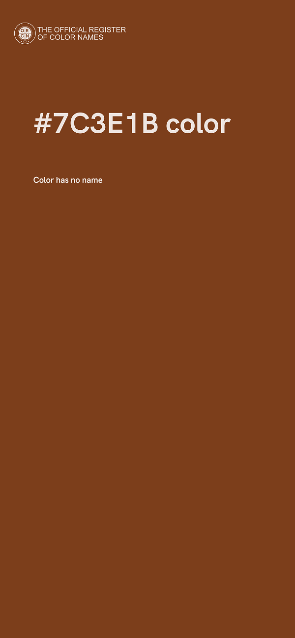 #7C3E1B color image