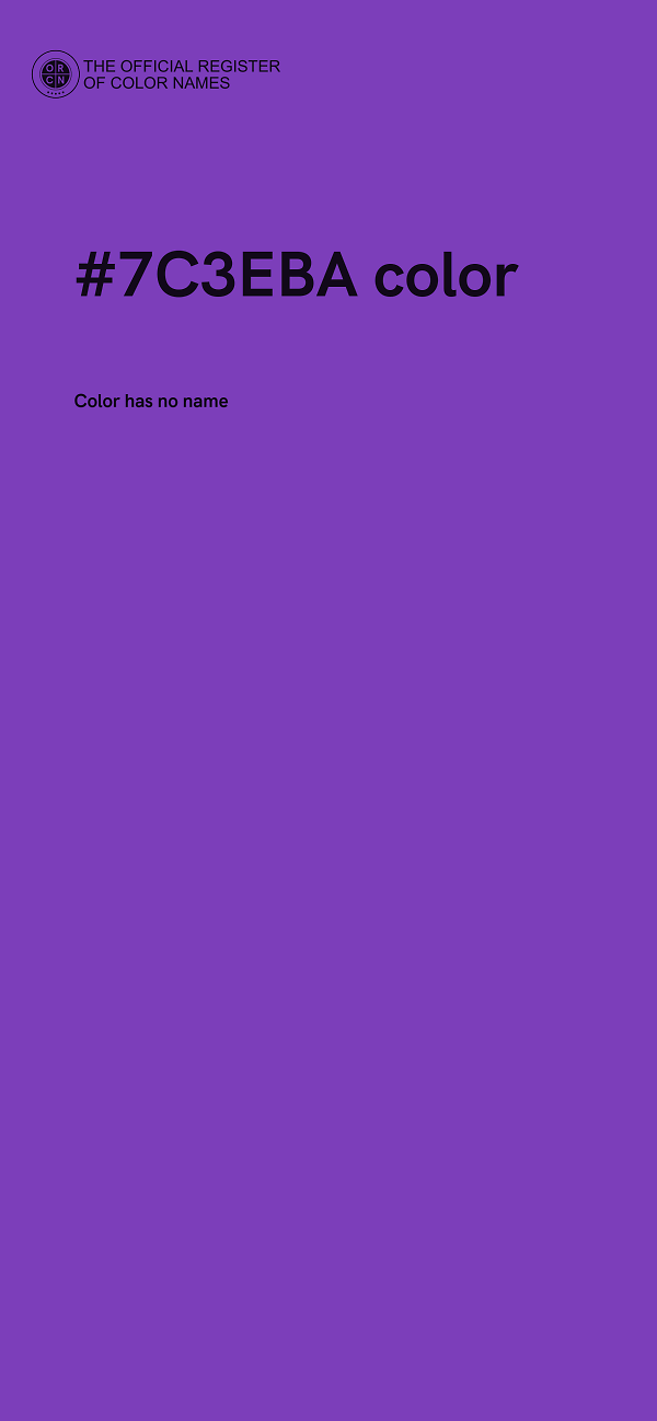 #7C3EBA color image