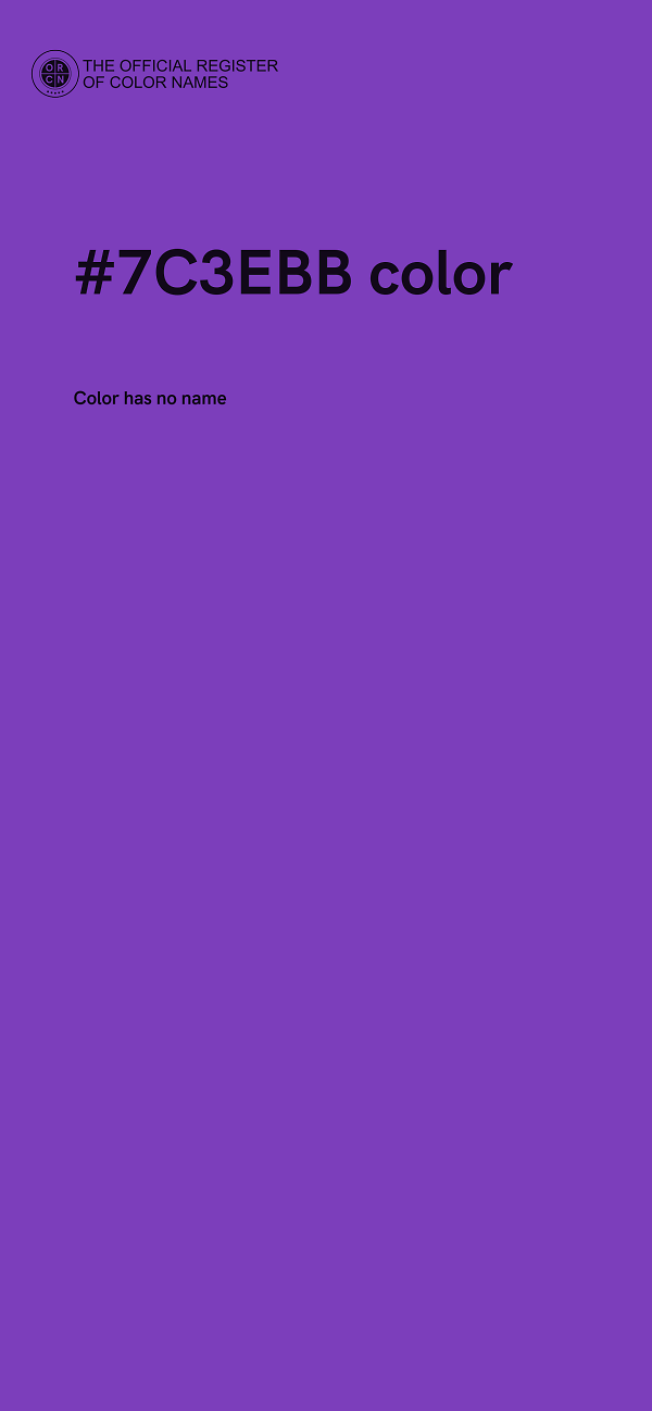 #7C3EBB color image