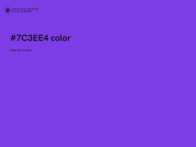 #7C3EE4 color image