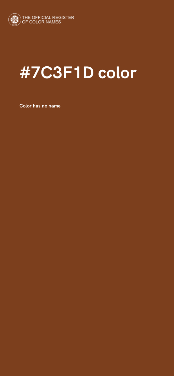 #7C3F1D color image