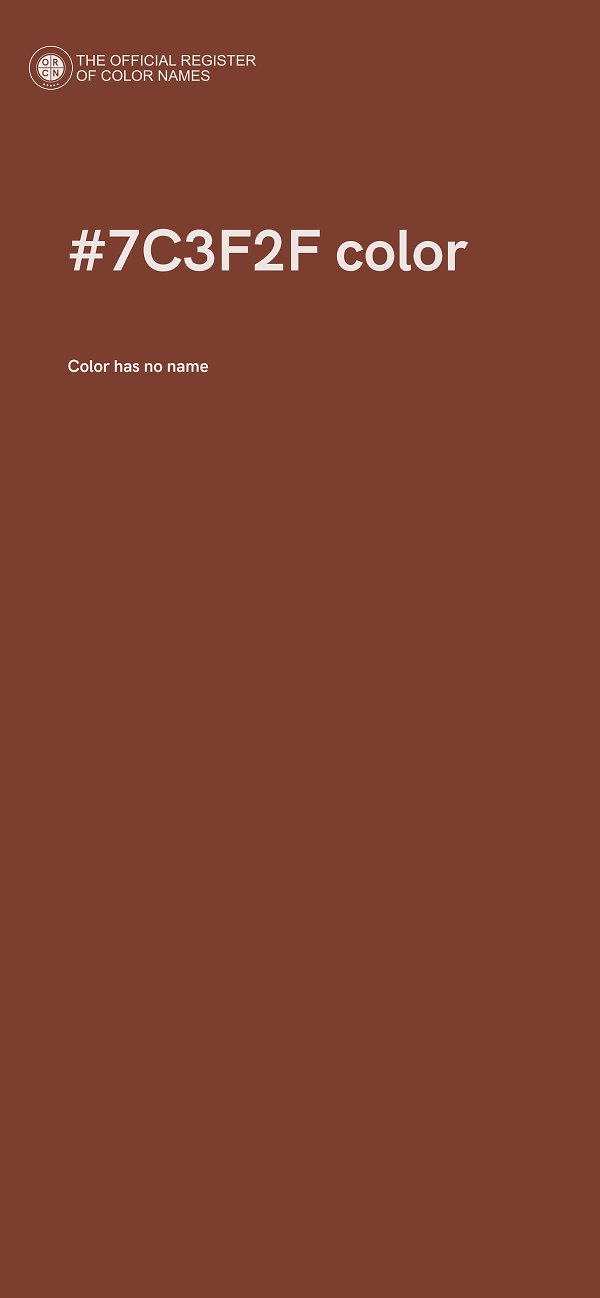 #7C3F2F color image