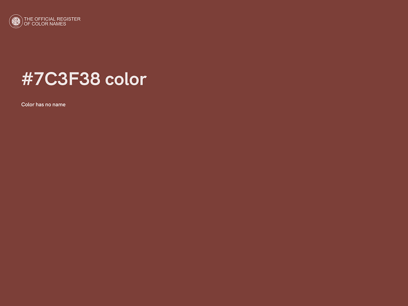 #7C3F38 color image