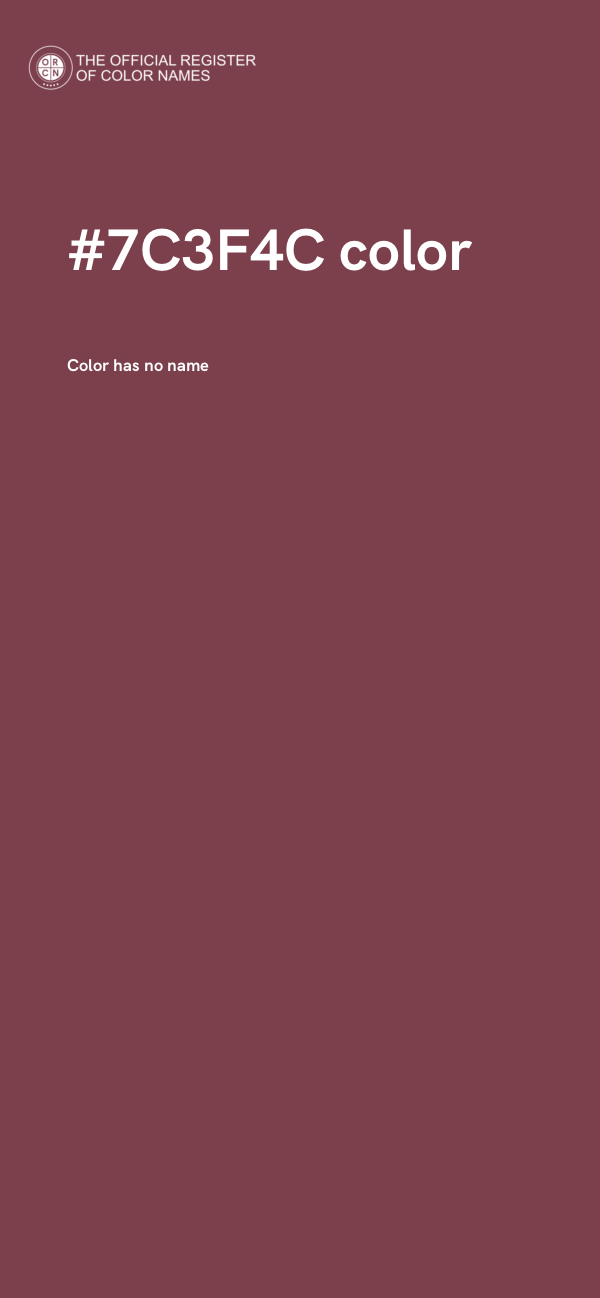 #7C3F4C color image
