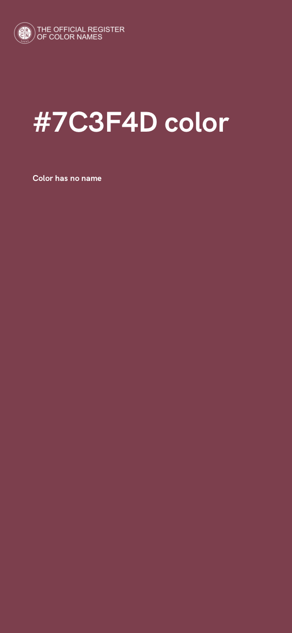 #7C3F4D color image