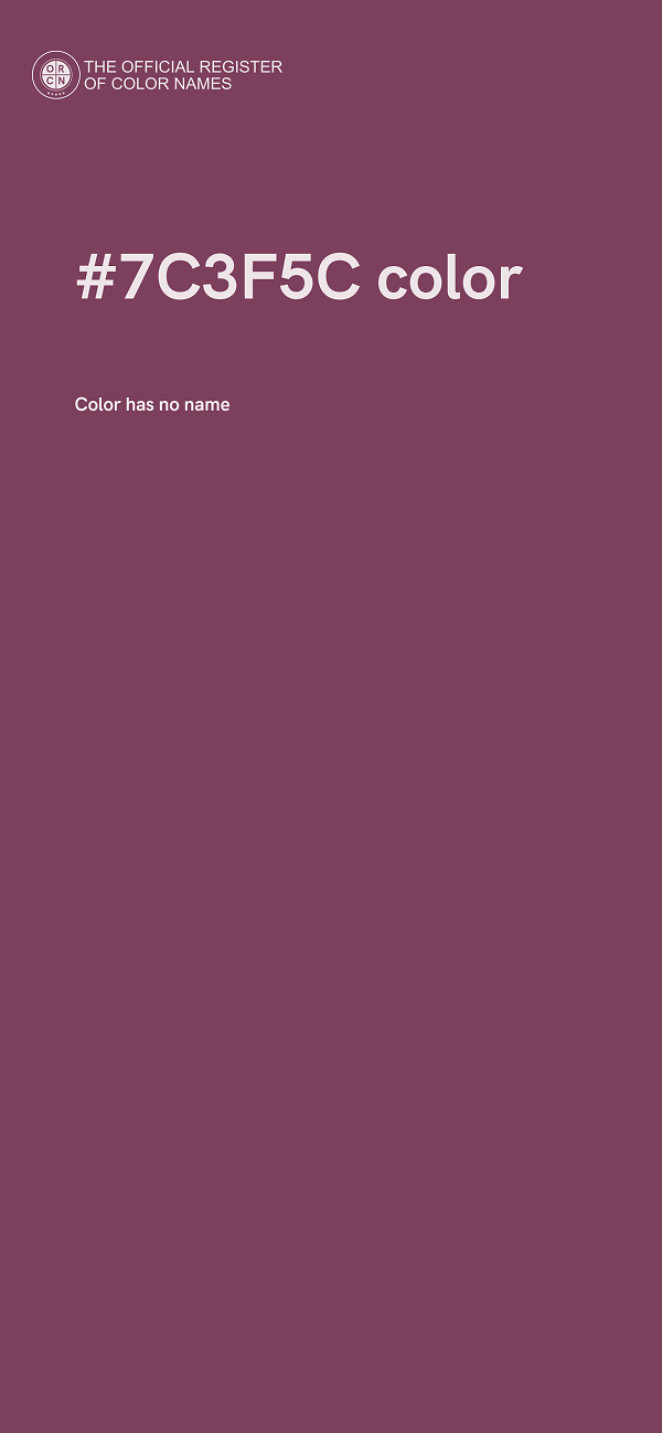 #7C3F5C color image