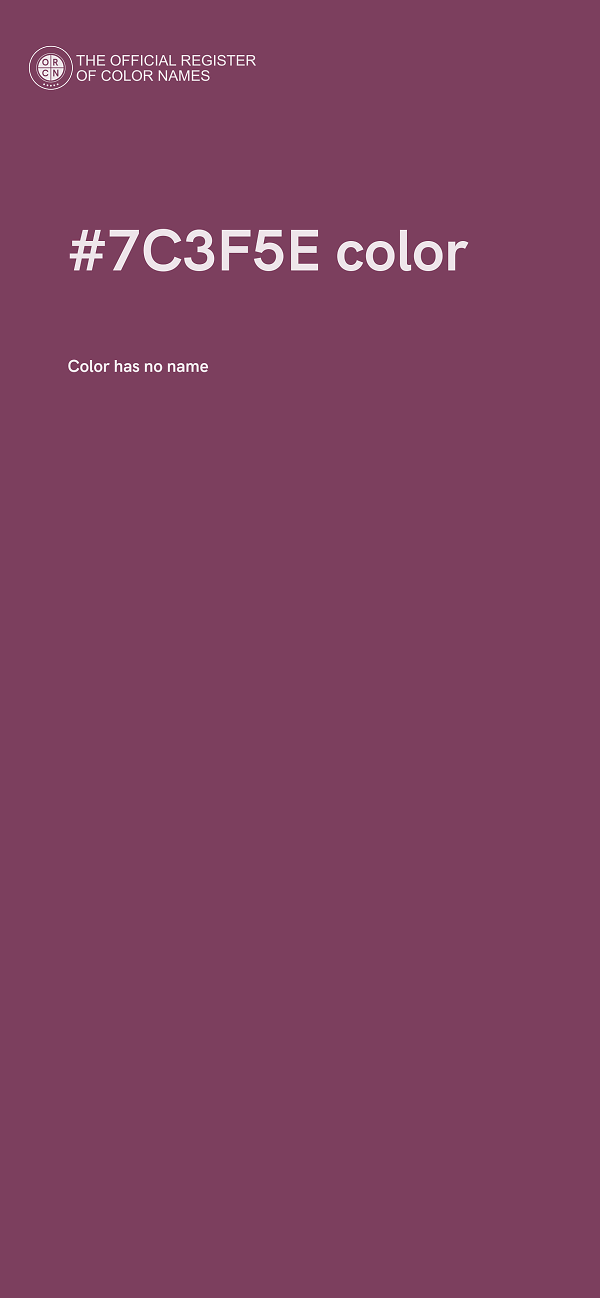 #7C3F5E color image