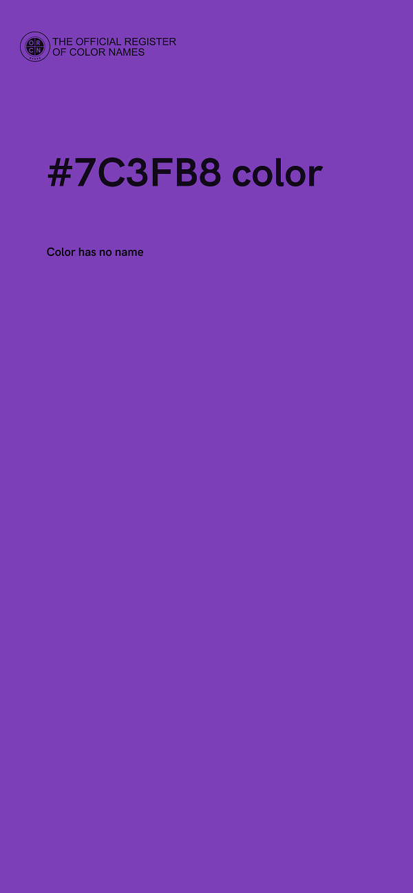 #7C3FB8 color image