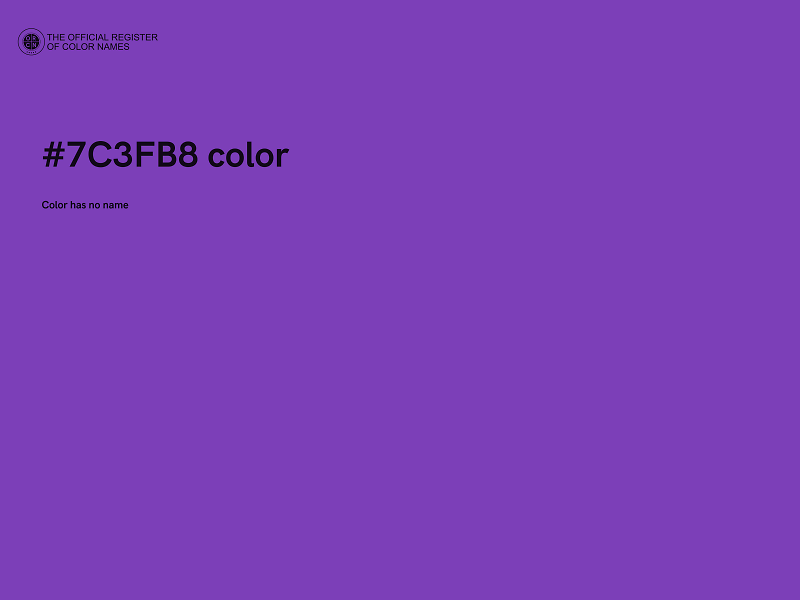 #7C3FB8 color image