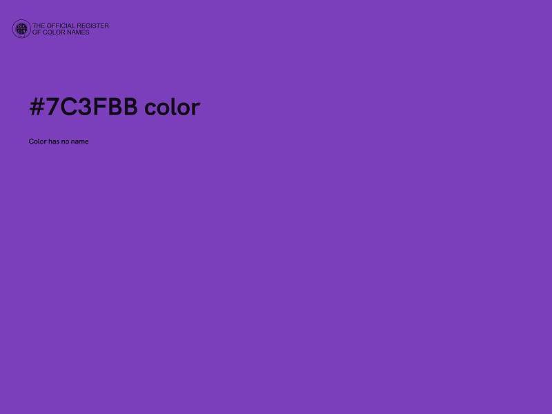 #7C3FBB color image