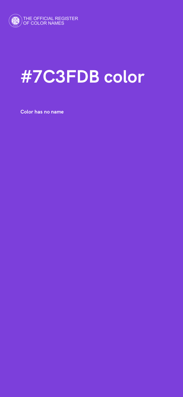 #7C3FDB color image