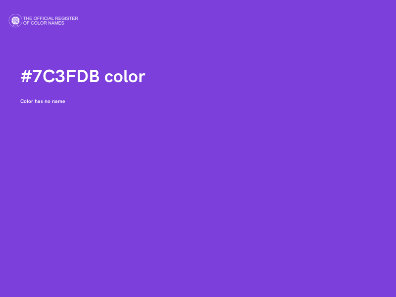 #7C3FDB color image