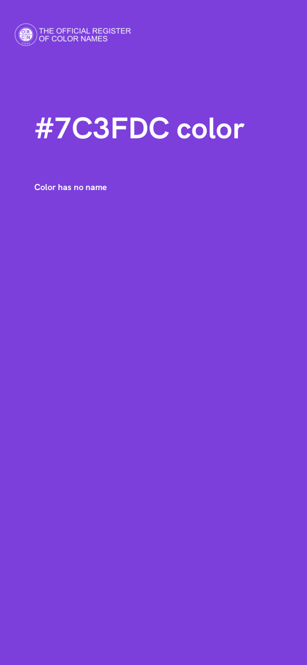 #7C3FDC color image