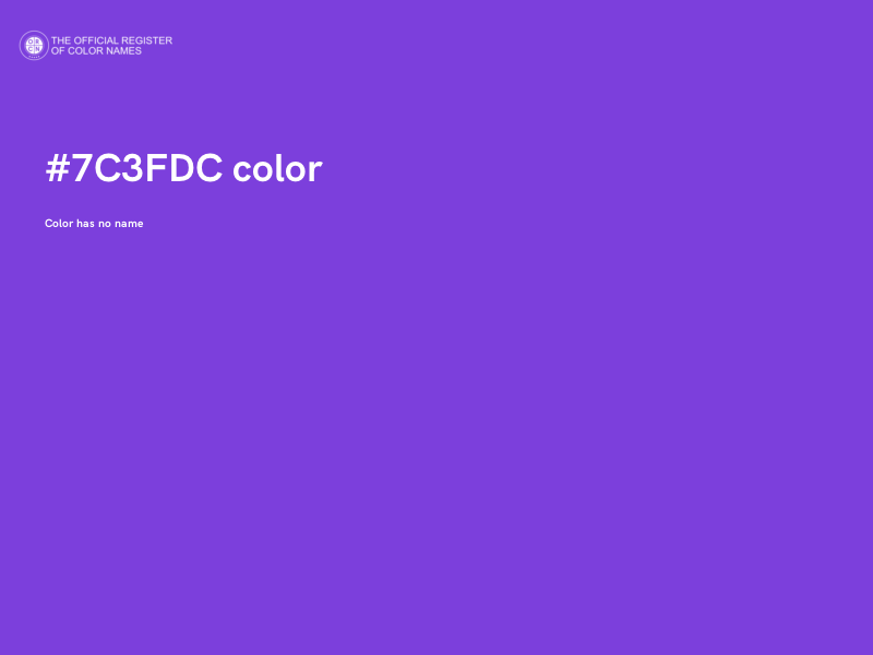 #7C3FDC color image