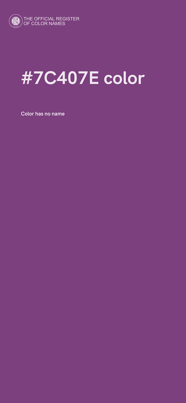 #7C407E color image