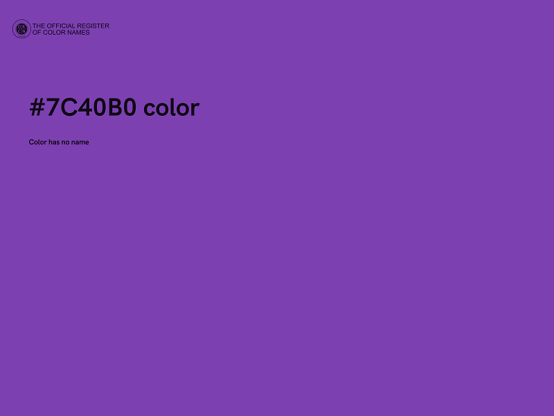 #7C40B0 color image