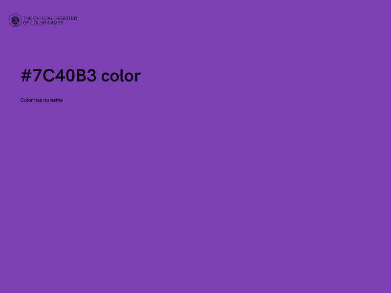 #7C40B3 color image