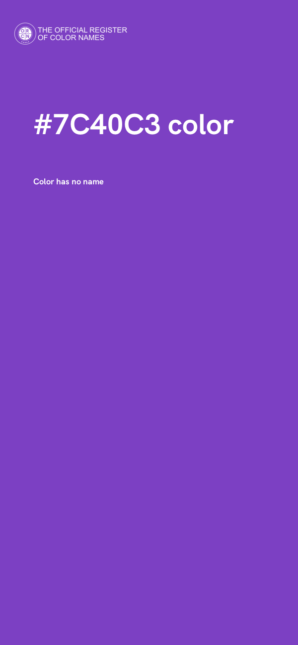 #7C40C3 color image