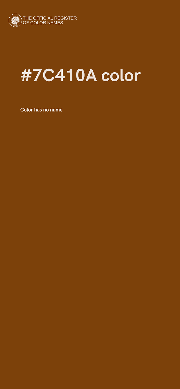 #7C410A color image