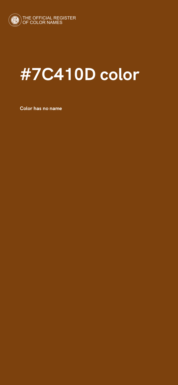 #7C410D color image