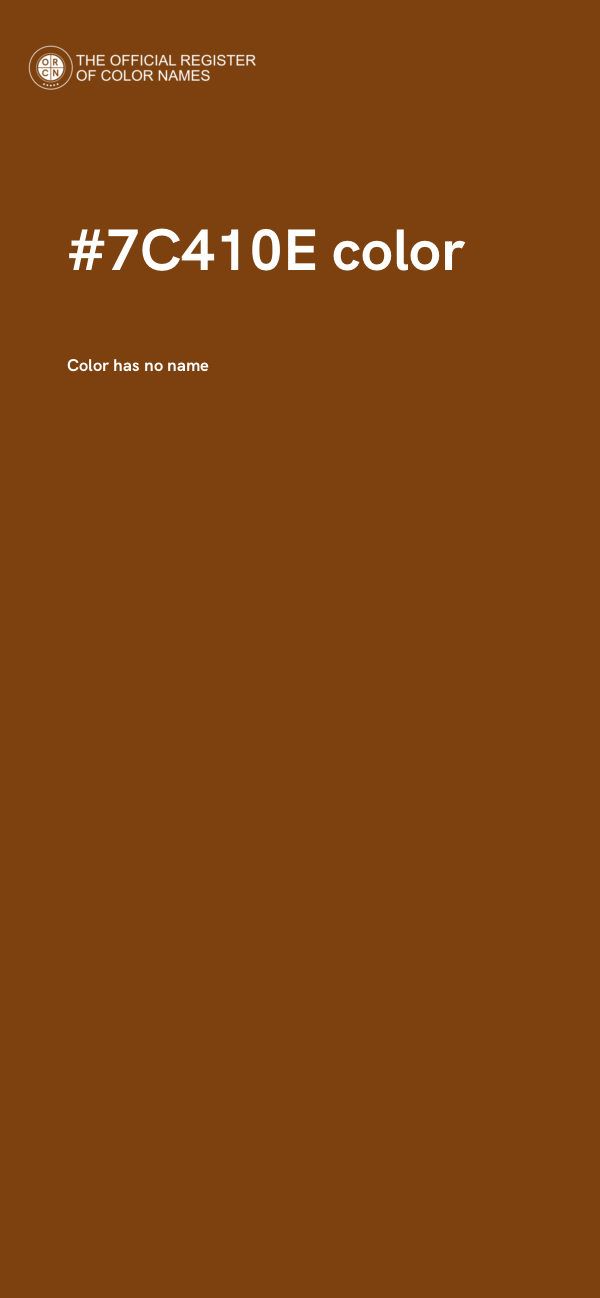 #7C410E color image