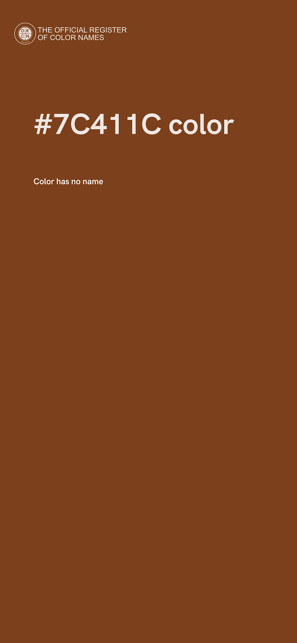 #7C411C color image