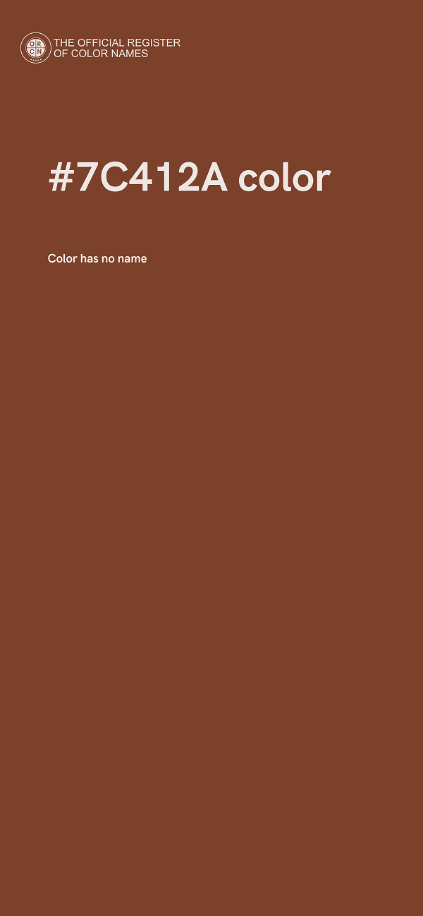 #7C412A color image