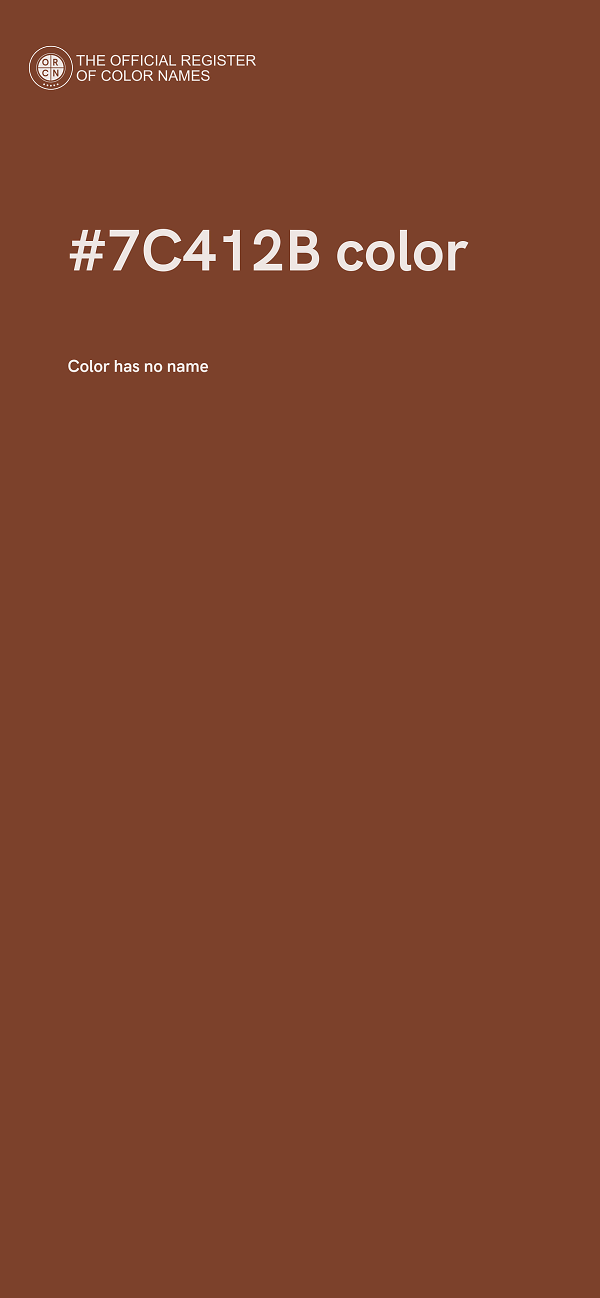 #7C412B color image