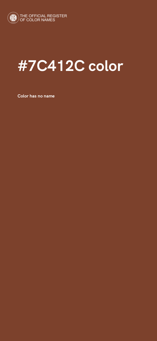 #7C412C color image