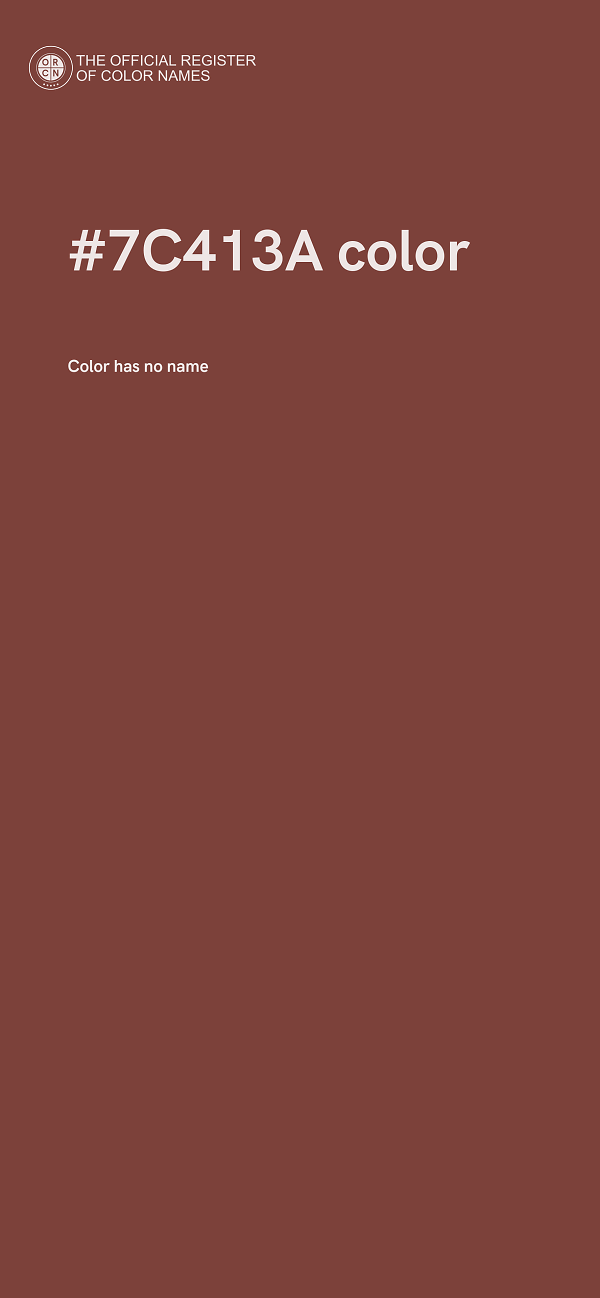 #7C413A color image