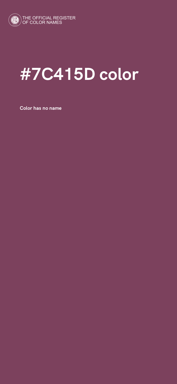 #7C415D color image