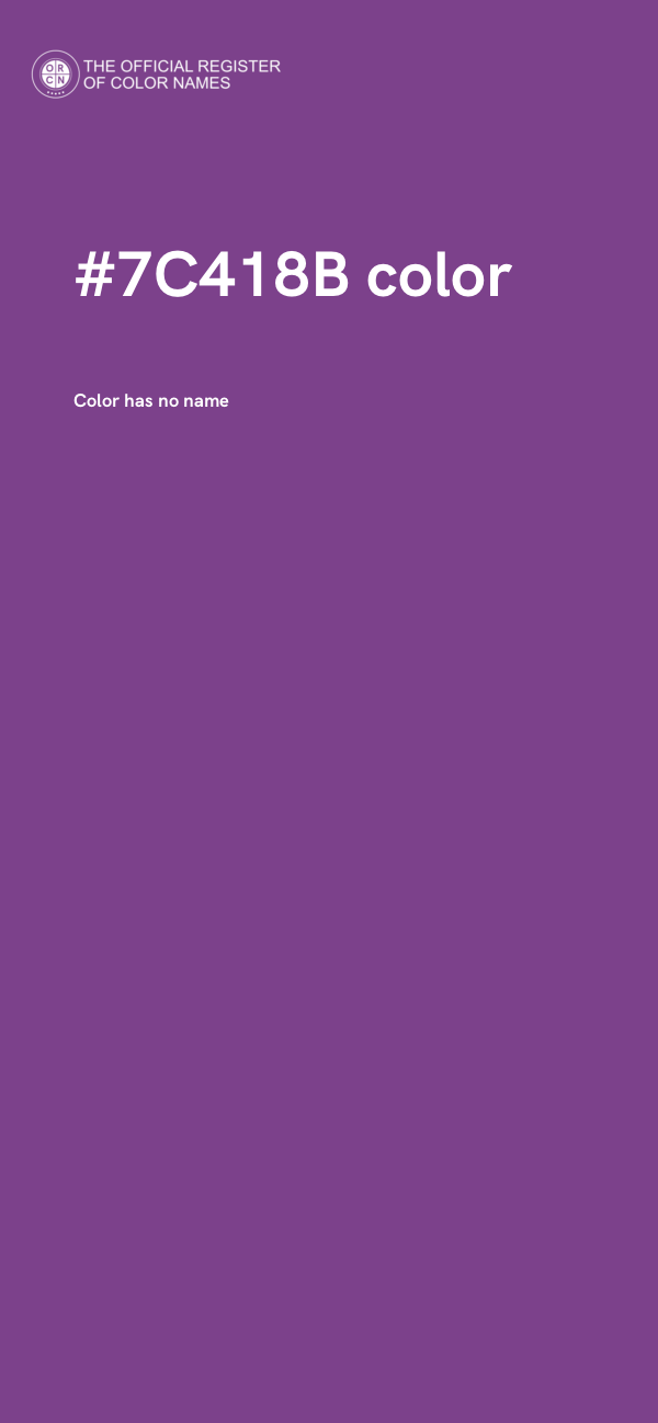 #7C418B color image