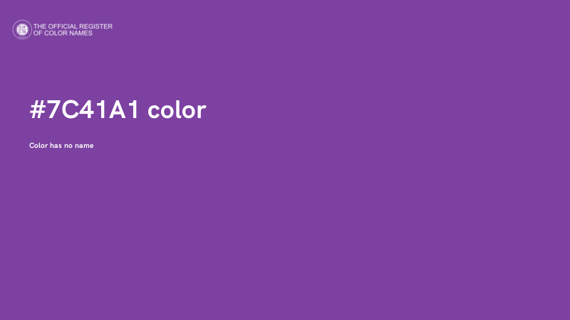 #7C41A1 color image