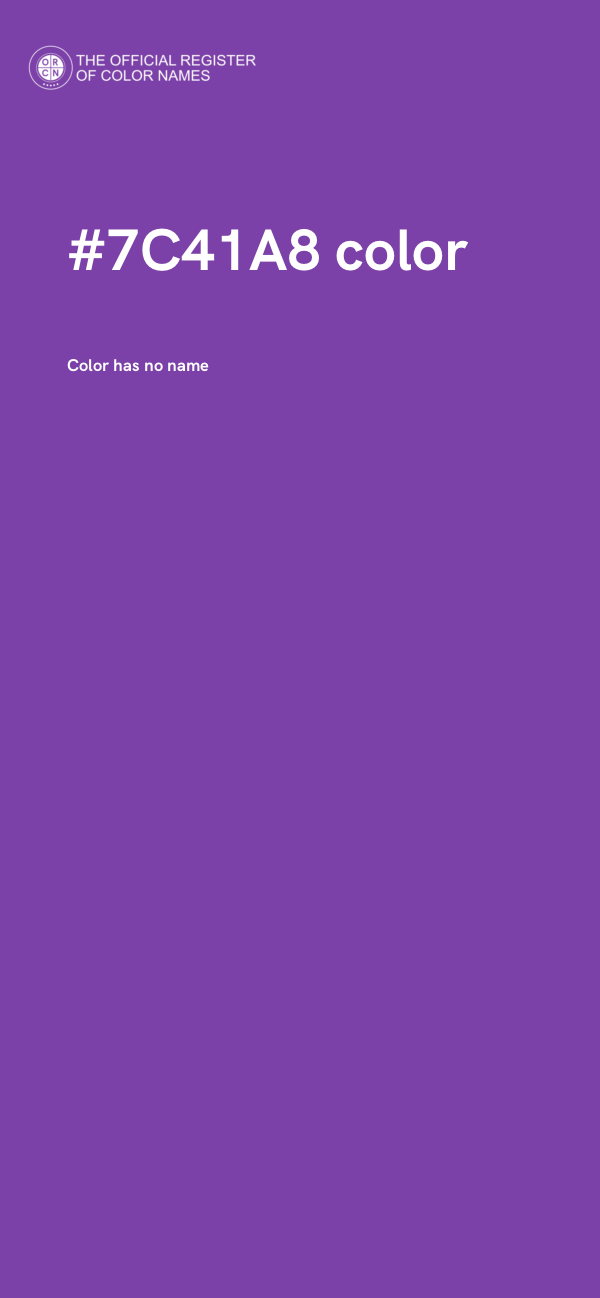 #7C41A8 color image