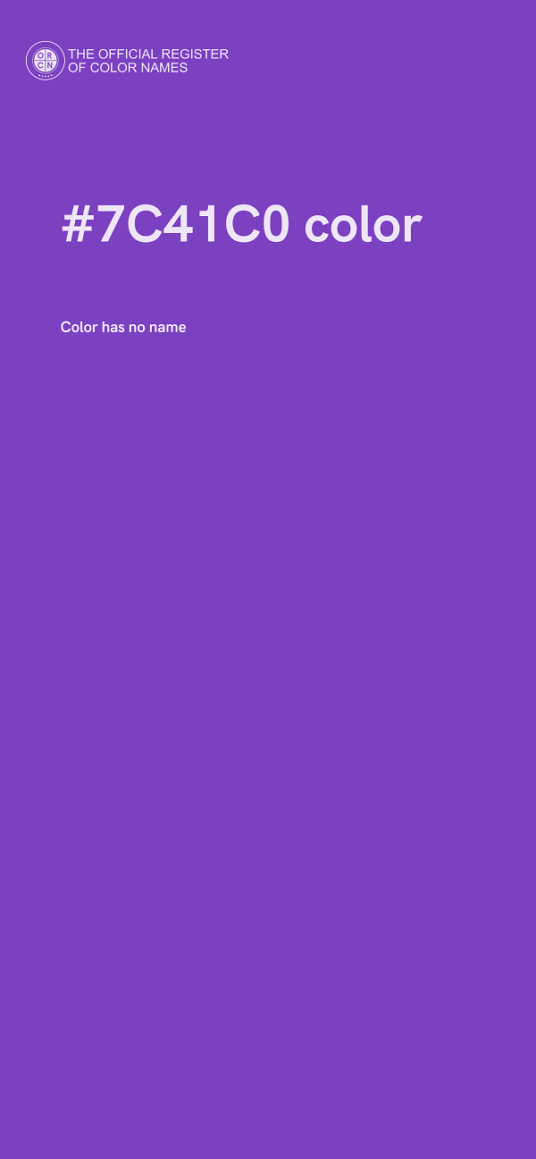 #7C41C0 color image