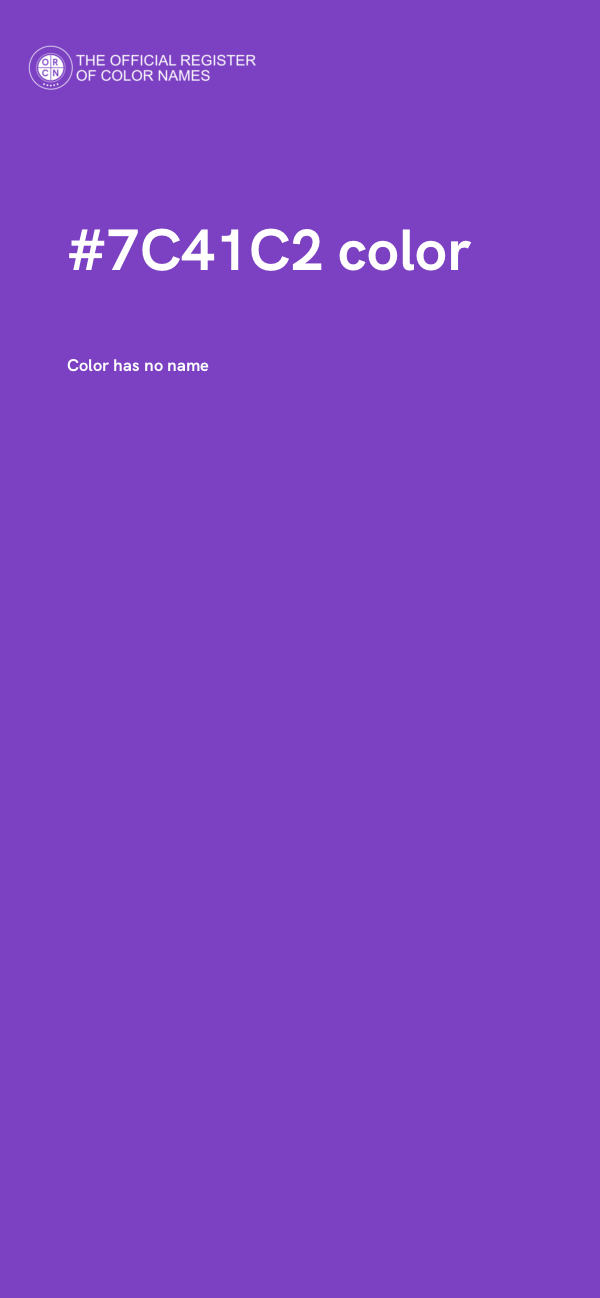 #7C41C2 color image