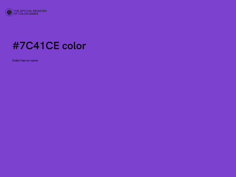 #7C41CE color image