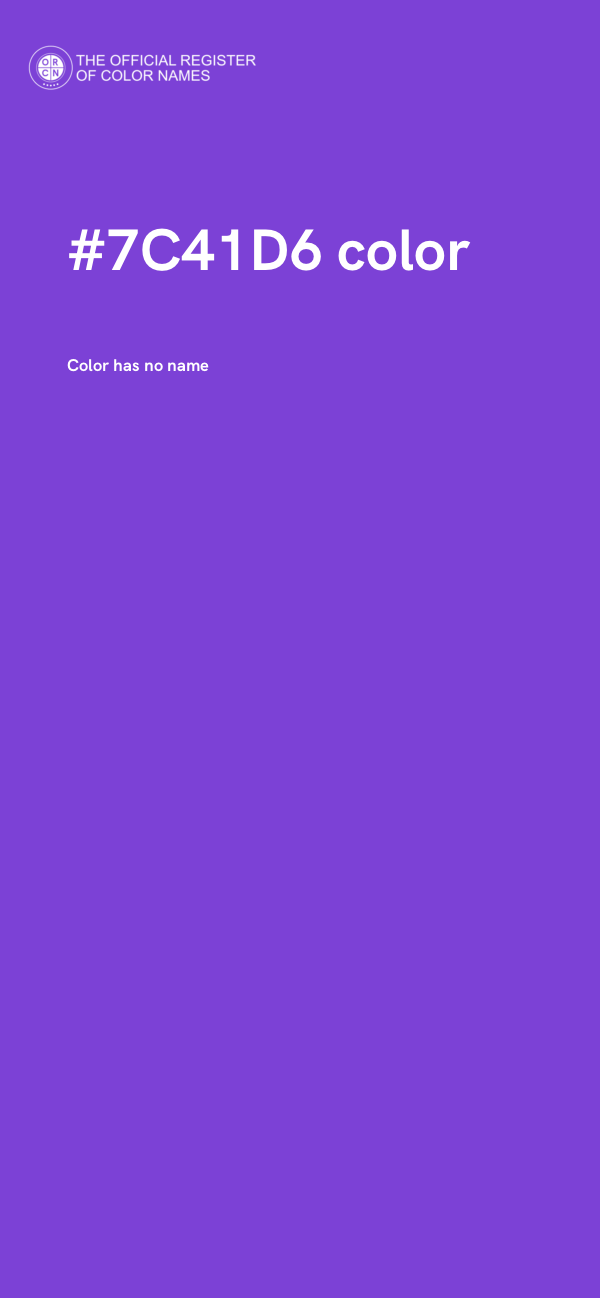 #7C41D6 color image