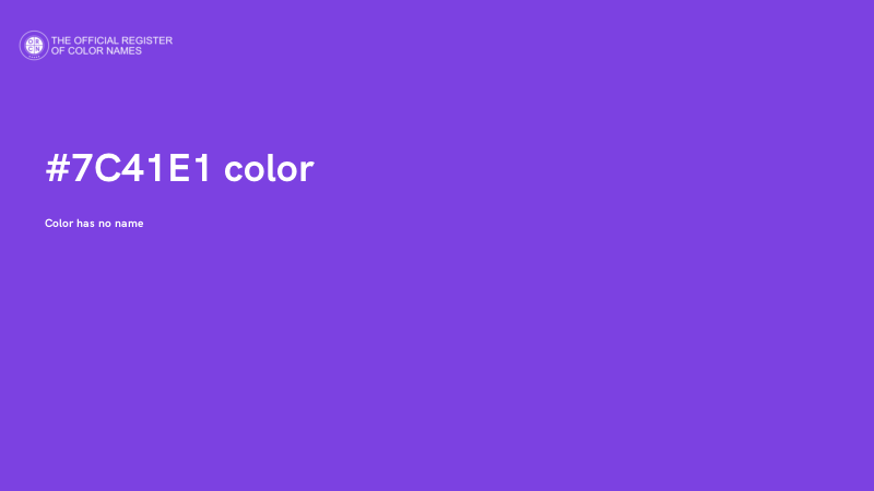 #7C41E1 color image