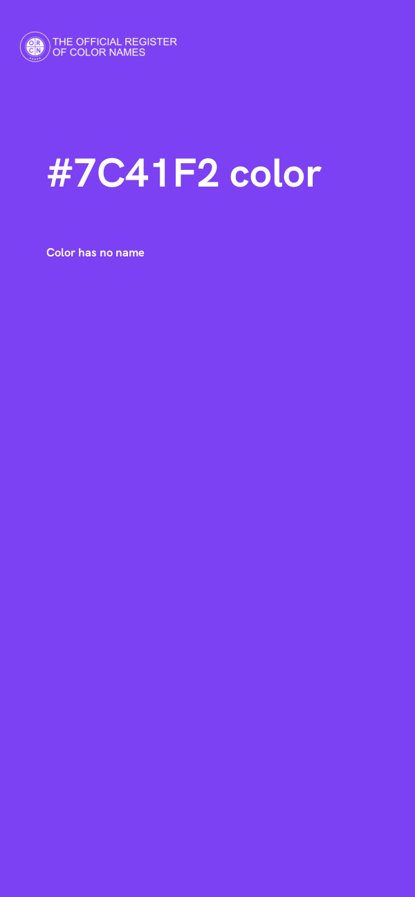 #7C41F2 color image
