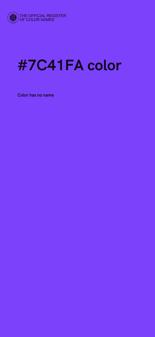 #7C41FA color image