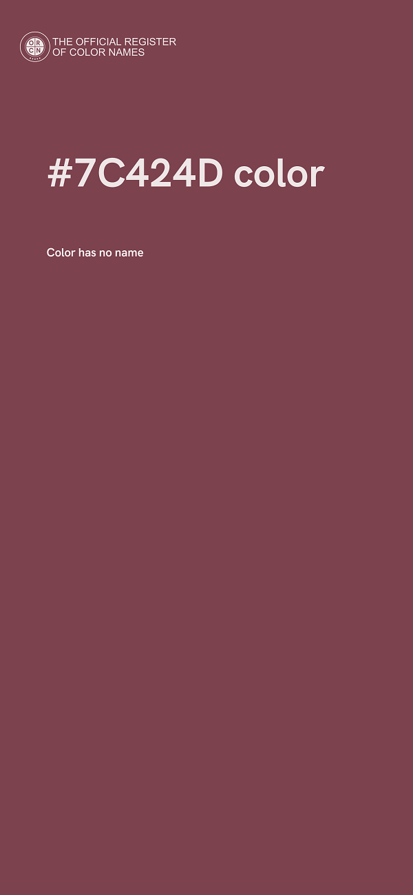 #7C424D color image
